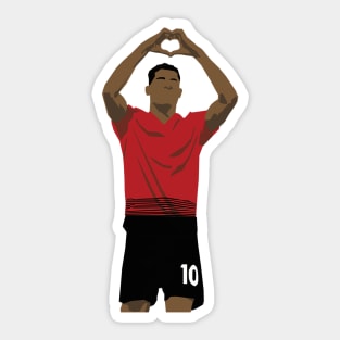 Marcus Rashford Heart Sticker